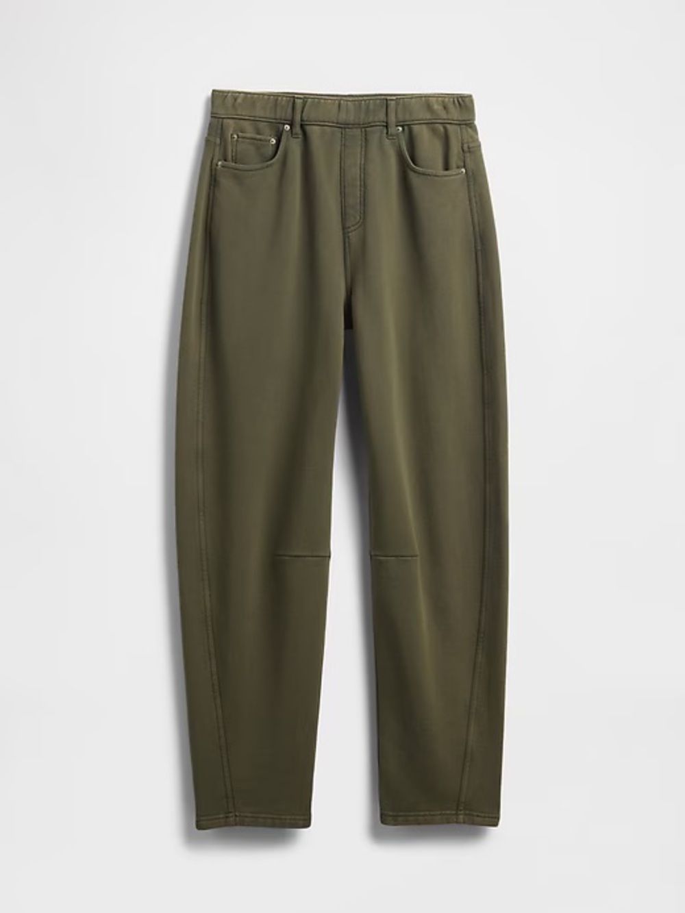 GAP Women’s Heavyweight French Terry Barrel Sweatpants Green